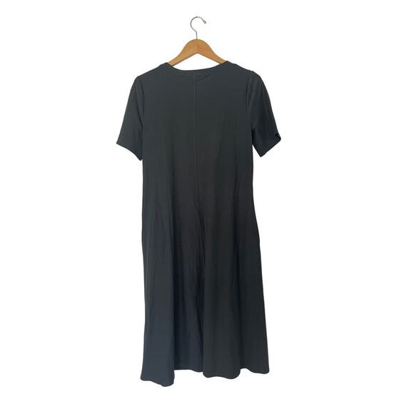 Eileen Fisher Stretch Crepe Crewneck Dress Size Medium - Picture 2 of 4